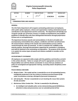 4-4 Commendations and Awards