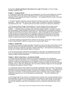 Excerpts from Gandhi and Beyond: Nonviolence for an Age of