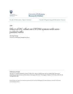 Effect of DC offset on OFDM system with zero