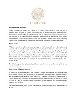 Existing Students - Bursaries Within overall