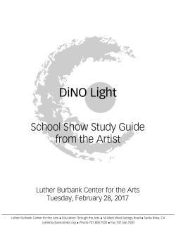 Study Guide - Luther Burbank Center for the Arts