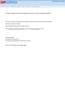 A nephron-based model of the kidneys for macro-to-micro