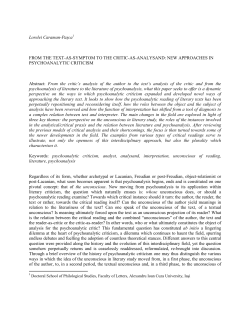 Lorelei Caraman-Pașca1 FROM THE TEXT-AS