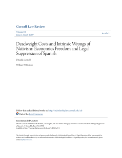 Deadweight Costs and Intrinsic Wrongs of Nativism