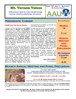 March 2017 - AAUW Mt. Vernon