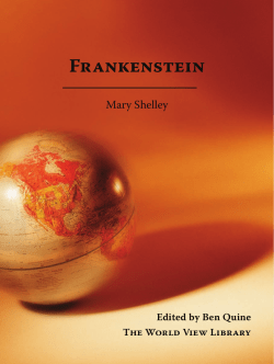 Frankenstein - Cornerstone Curriculum