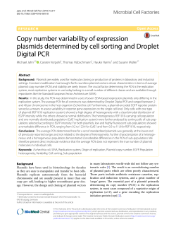 Copy number variability of expression plasmids determined by cell