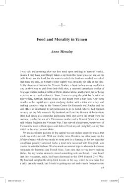 Food and Morality in Yemen