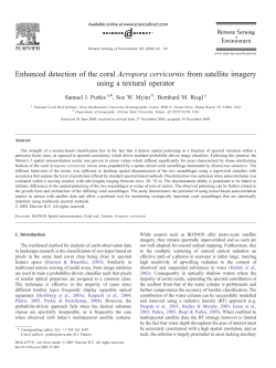 Enhanced detection of the coral Acropora