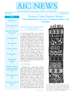 Developments in Loss Compensation for Textiles