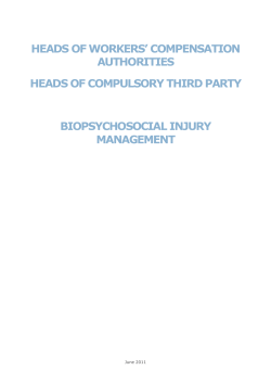 Biopsychosocial Injury Management Package