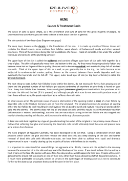 Acne Information Sheet