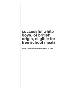 successful white boys, of british origin, eligible for free school