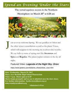 The vernal equinox occurs in the Northern Hemisphere on March