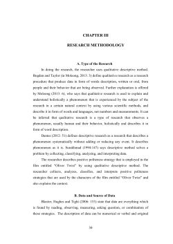 CHAPTER III RESEARCH METHODOLOGY