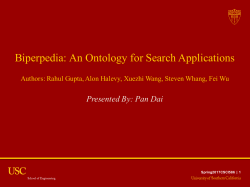 Biperpedia: An Ontology for Search Applications