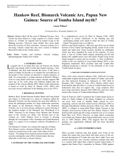 Hankow Reef, Bismarck Volcanic Arc, Papua New Guinea: Source