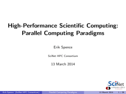 Parallel Computing Paradigms