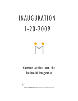 LESSONS ON THE INAUGURATION for grades K-12