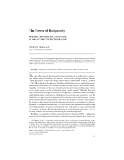 The Power of Reciprocity