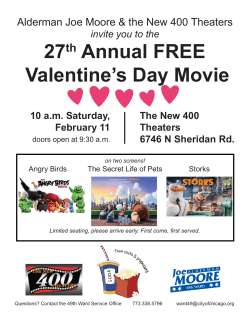 27th Annual Valentines Movie 2017