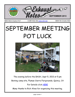 september meeting pot luck