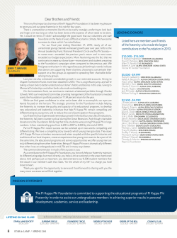 Dear Brothers and Friends