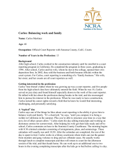 Carlos - Golden State College of Court Reporting