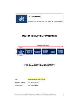 call for innovation partnerships pre qualification