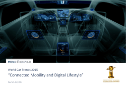 Connected Mobility and Digital Lifestyle