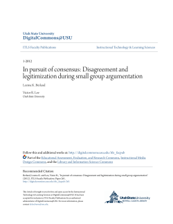 In pursuit of consensus: Disagreement and
