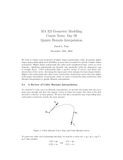 Day 09 Quintic Hermite Interpolation - Rose