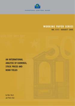 An international analysis of earnings, stock prices and bond yields