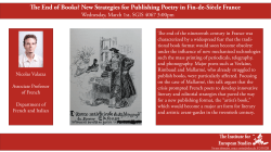 For more information see flyer - Institute for European Studies