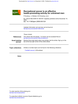 Krustrup et al. 2009 BJSM