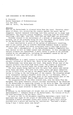 Land Subsidence in the Netherlands