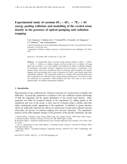 Experimental study of cesium 6P J + 6P J &rarr; 7P J