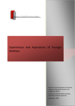 Experiences and Aspirations of Younger Mothers