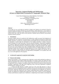 Advances in Digital Relief Presentation for Topographic Mountain