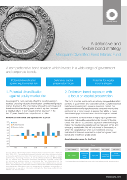A defensive and flexible bond strategy