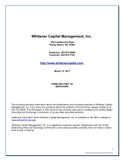ADV Part2A - Whitener Capital Management Inc.
