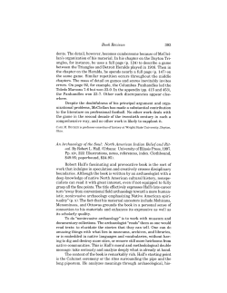 Book Reviews An Archaeology of the Soul: North American Indian