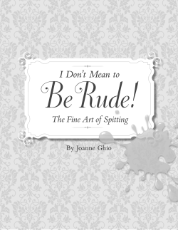 I Don`t Mean to Be Rude!