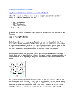 Step 1: Placing the bands. - Rainbow Loom Instructions For Every