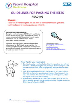 guidelines for passing the ielts