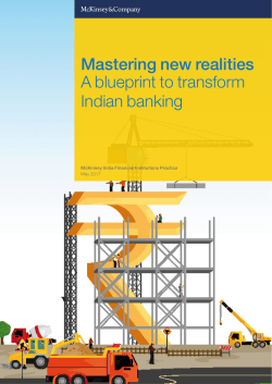 Mastering new realities A blueprint to transform Indian banking