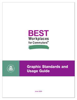 Usage Guide Graphic Standards and