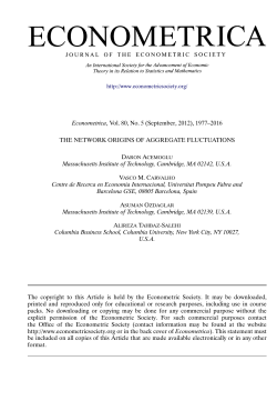 The Network Origins of Aggregate Fluctuations