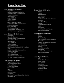 Laser Shows songlists:
