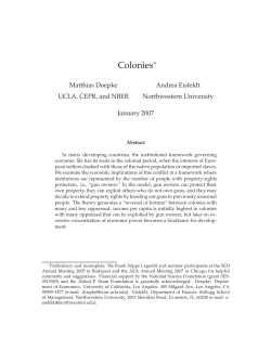 Colonies - Northwestern University